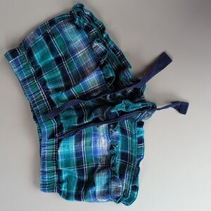Xhilaration Women's Sleep Shorts Blue Plaid, Size XS